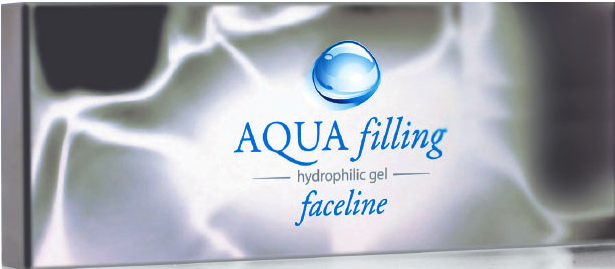 AQUA filling hydrophilic gel faceline 제품 사진